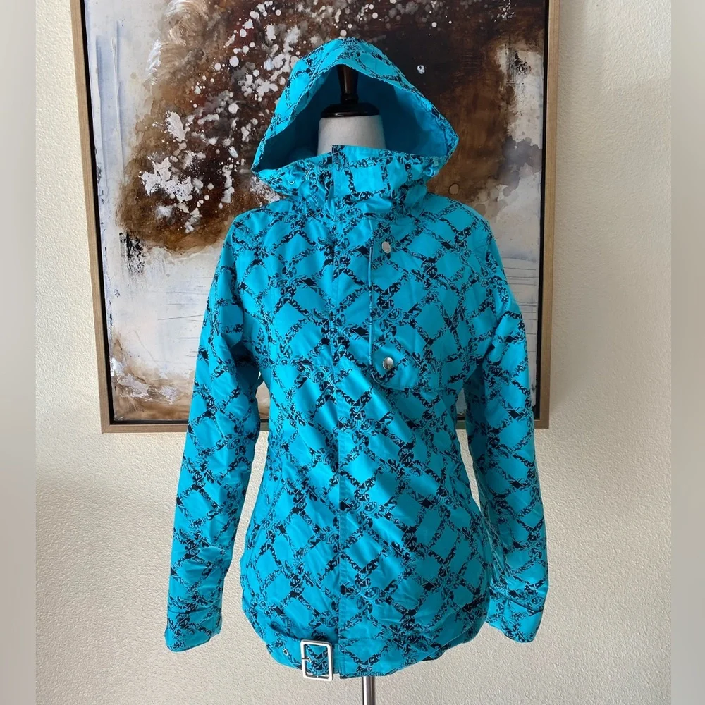 Burton snowboarding jacket black / teal size XS BNWOT - Picture 1 of 13